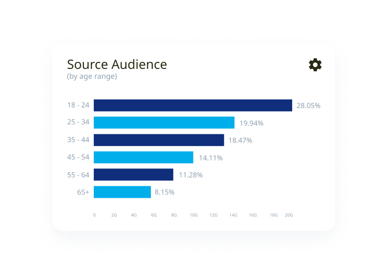 Demographic marketing segmentation by age