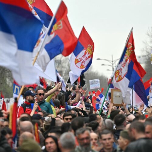 Serbian Parliament Protest 2025